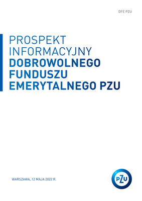 PZU Prospekt Informacyjny DFE_cover
