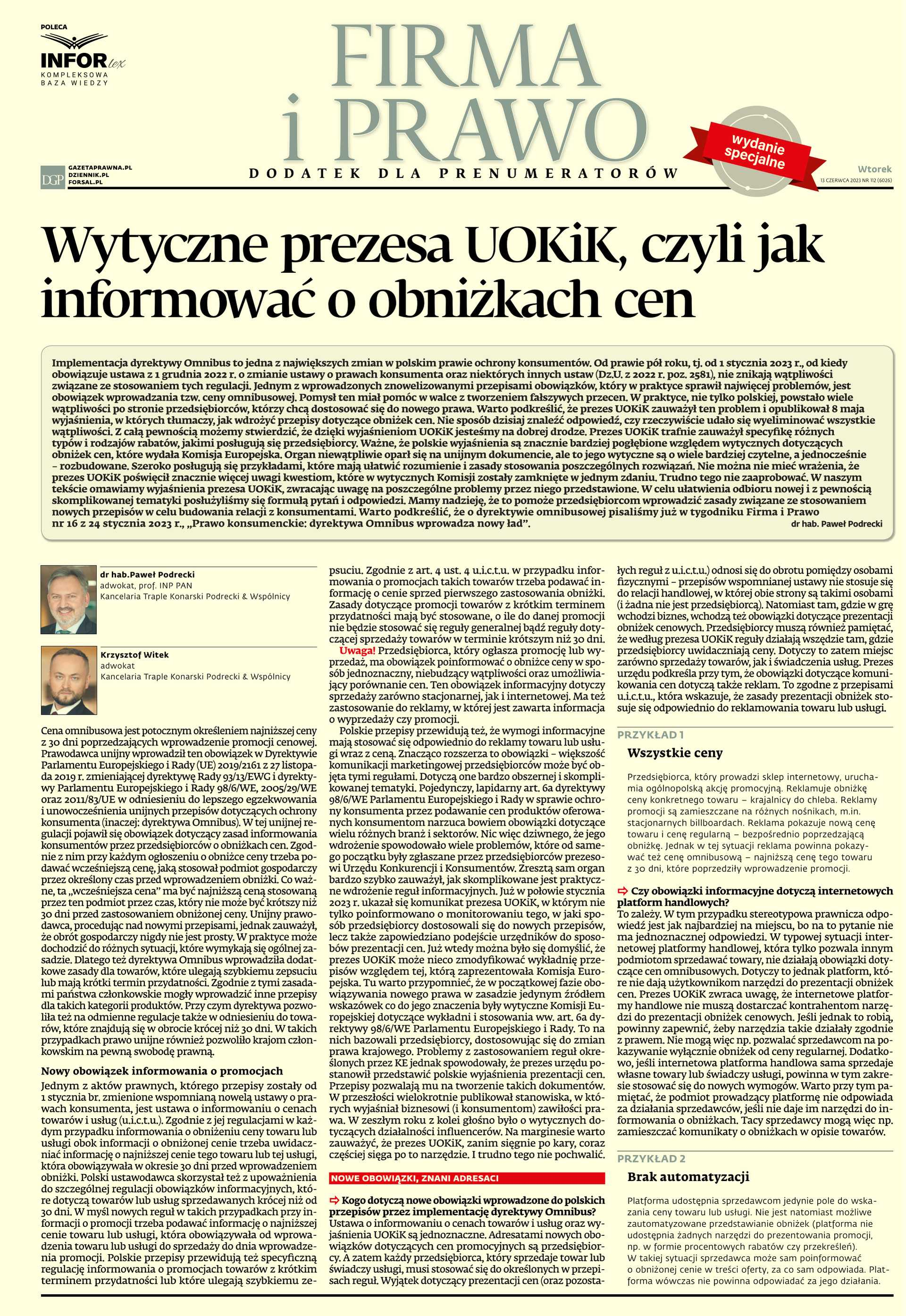 Firma i Prawo - wydanie specjalne_cover