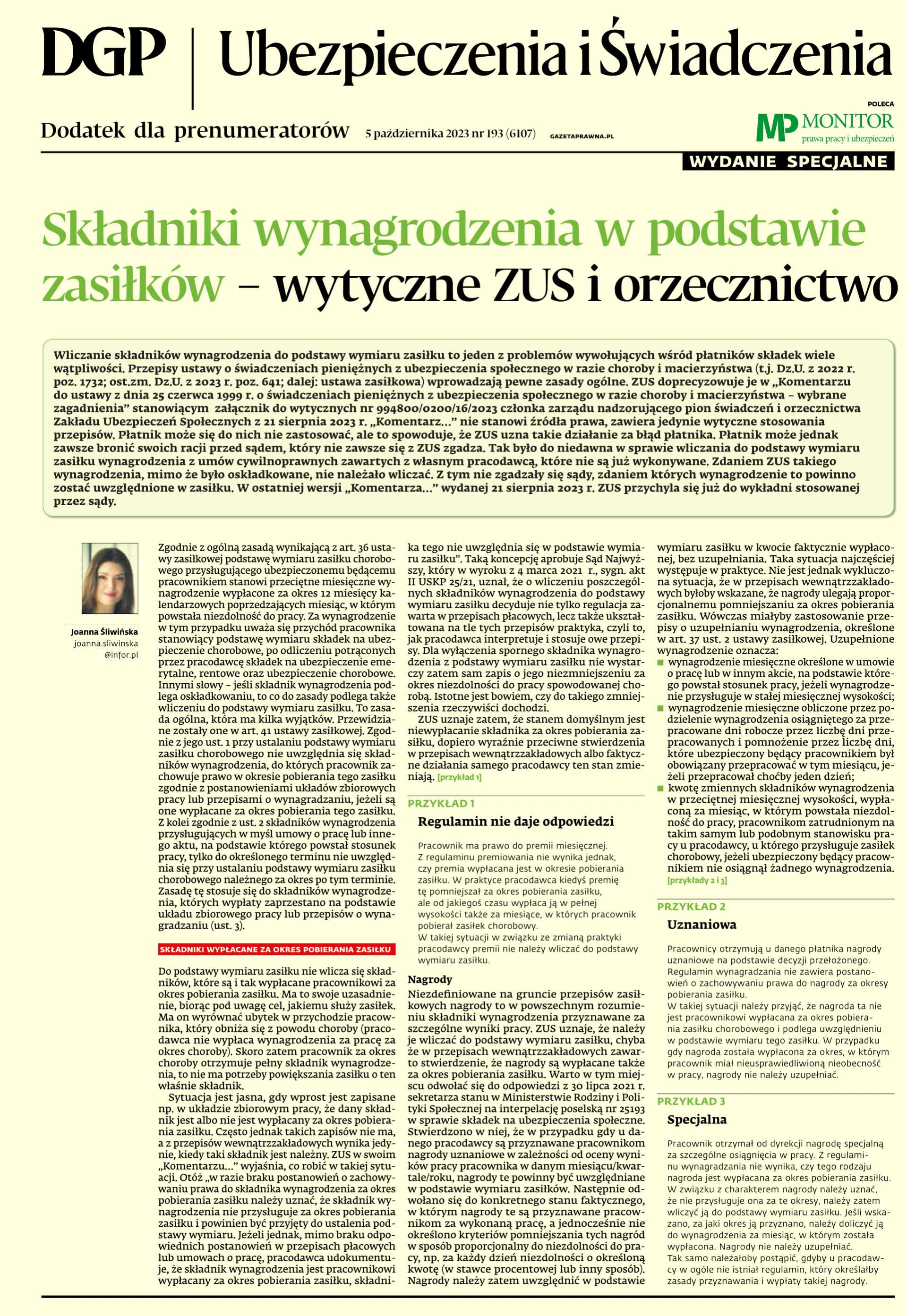Ubezpieczenia i Świadczenia - Wydanie specjalne_cover