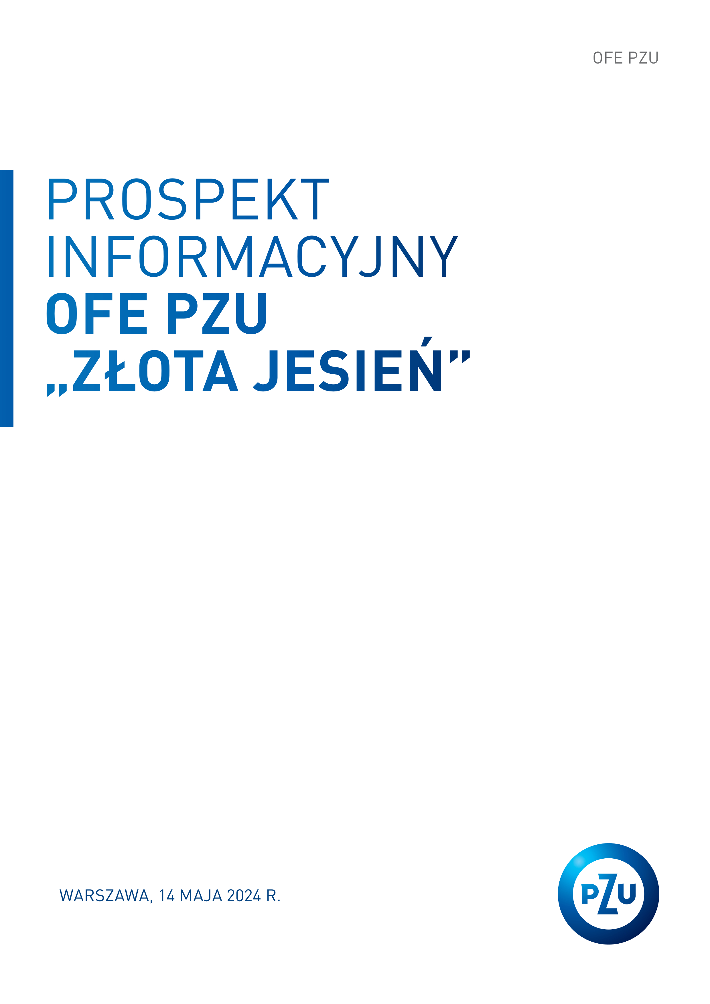 Prospekt informacyjny OFE PZU „ZŁOTA JESIEŃ”_cover