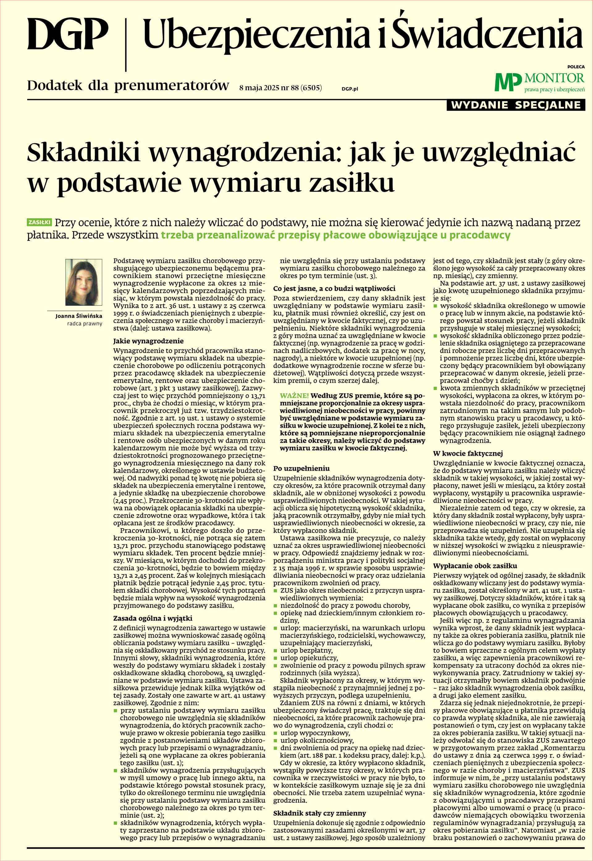 Ubezpieczenia i Świadczenia – wydanie specjalne_cover