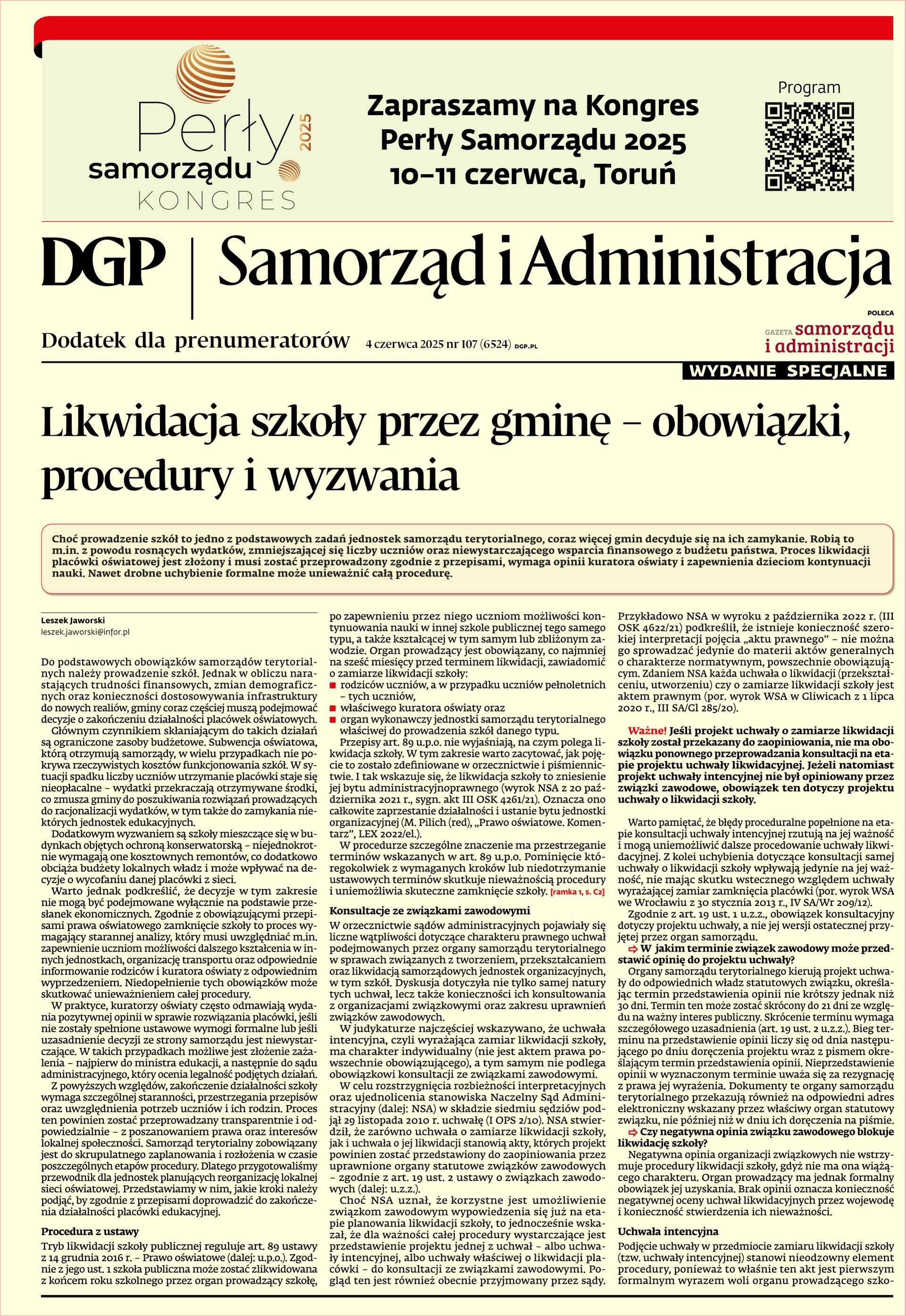 Samorząd i Administracja - wydanie specjalne_cover