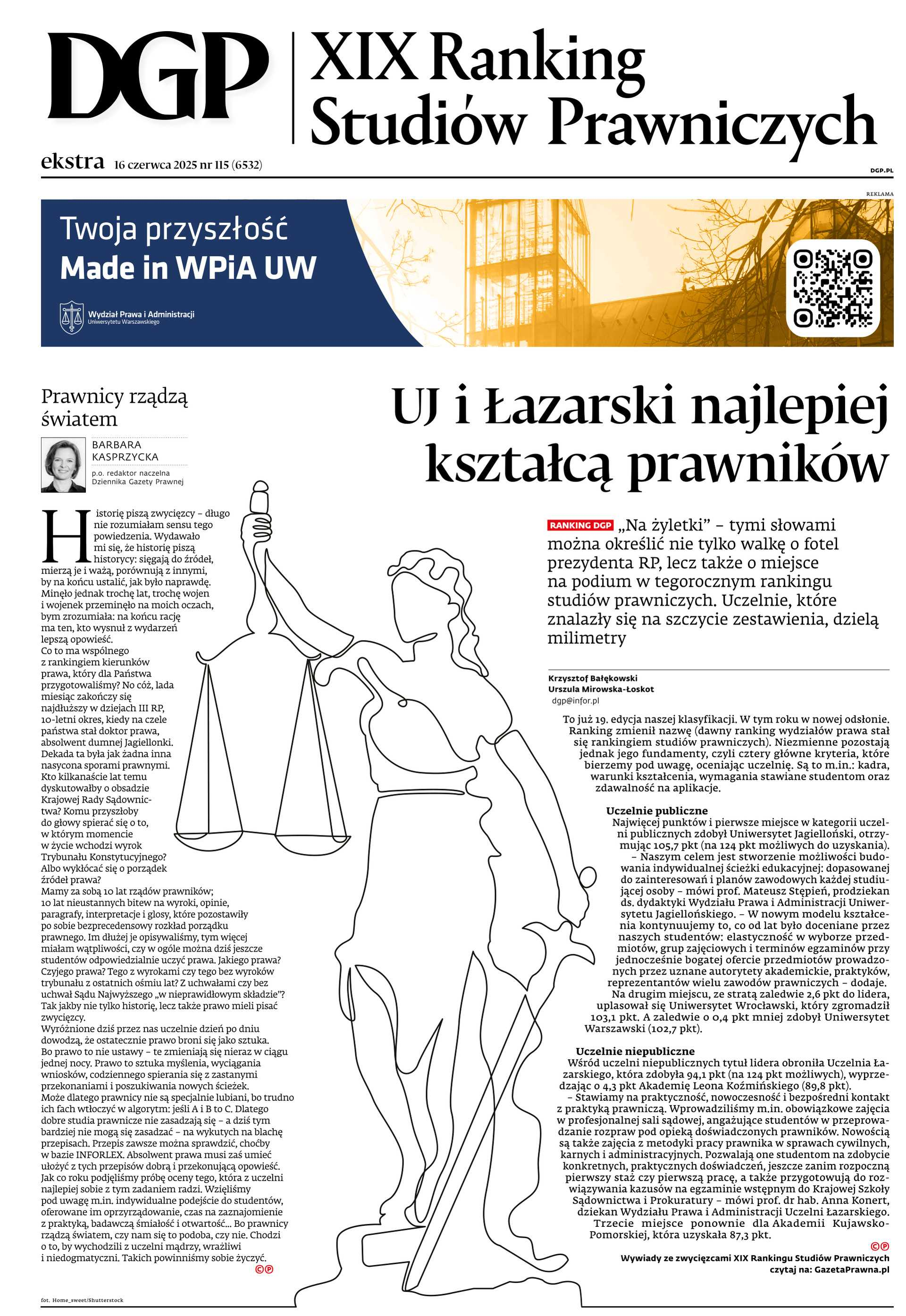 XIX Ranking Studiów Prawniczych_cover