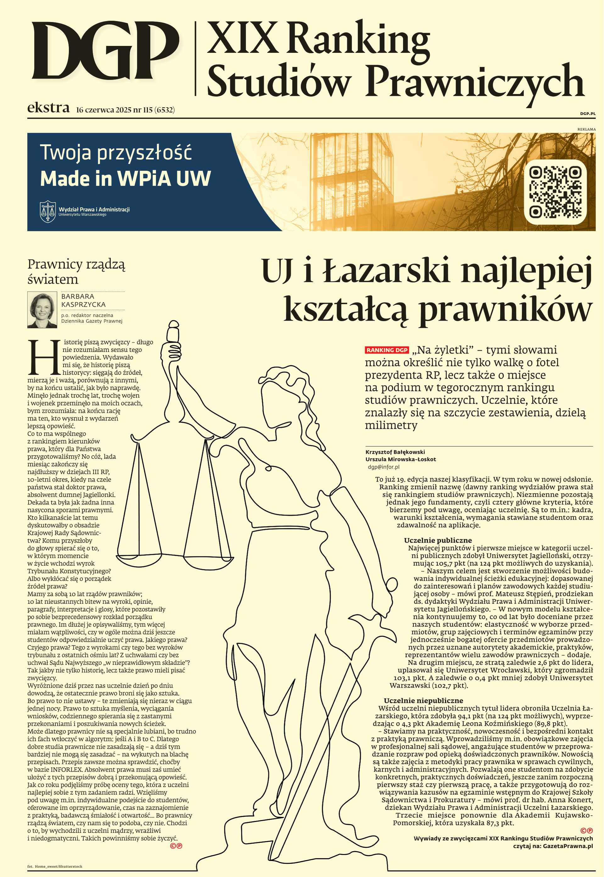 XIX Ranking Studiów Prawniczych_cover