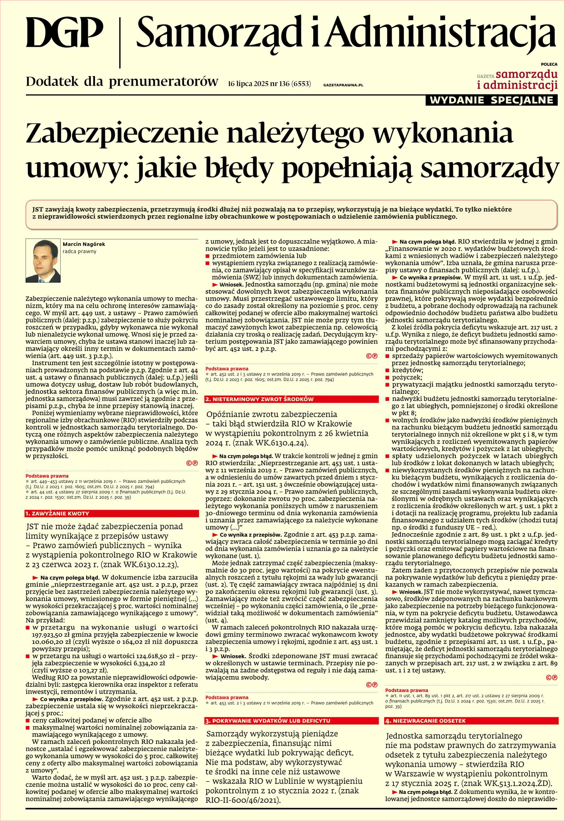 Samorząd i Administracja - wydanie specjalne_cover