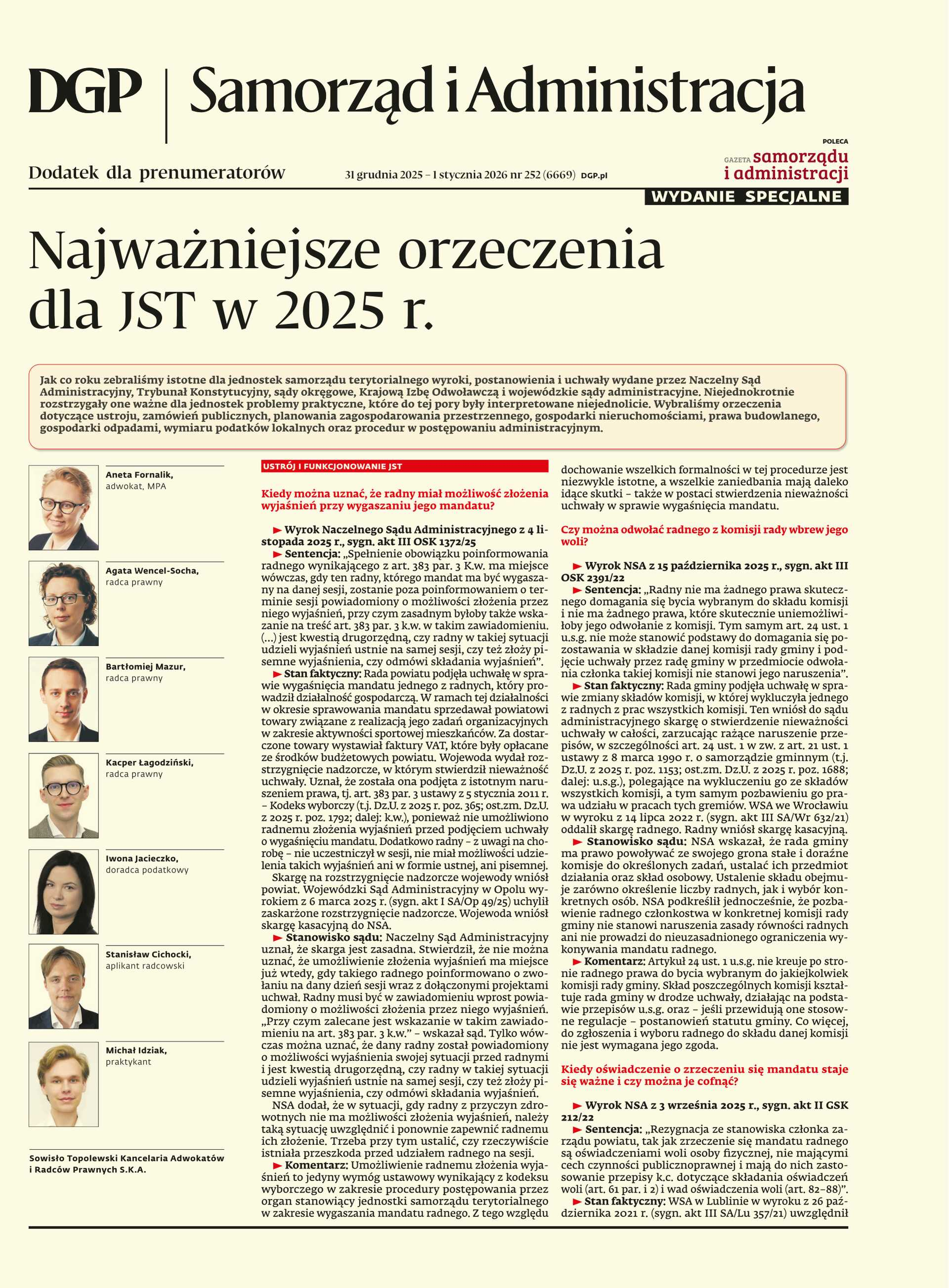 Samorząd i Administracja - wydanie specjalne_cover