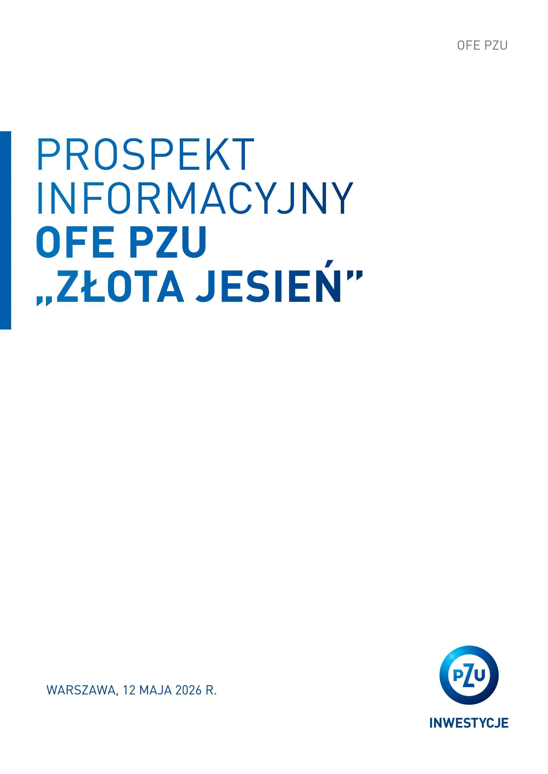 Prospekt Informacyjny OFE PZU „Złota Jesień”_cover