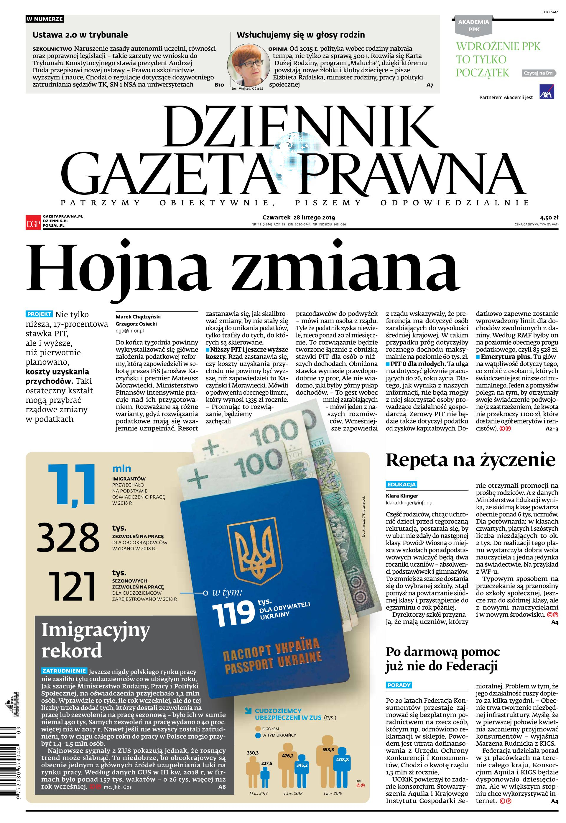 28 lutego 19 (nr 42)_cover