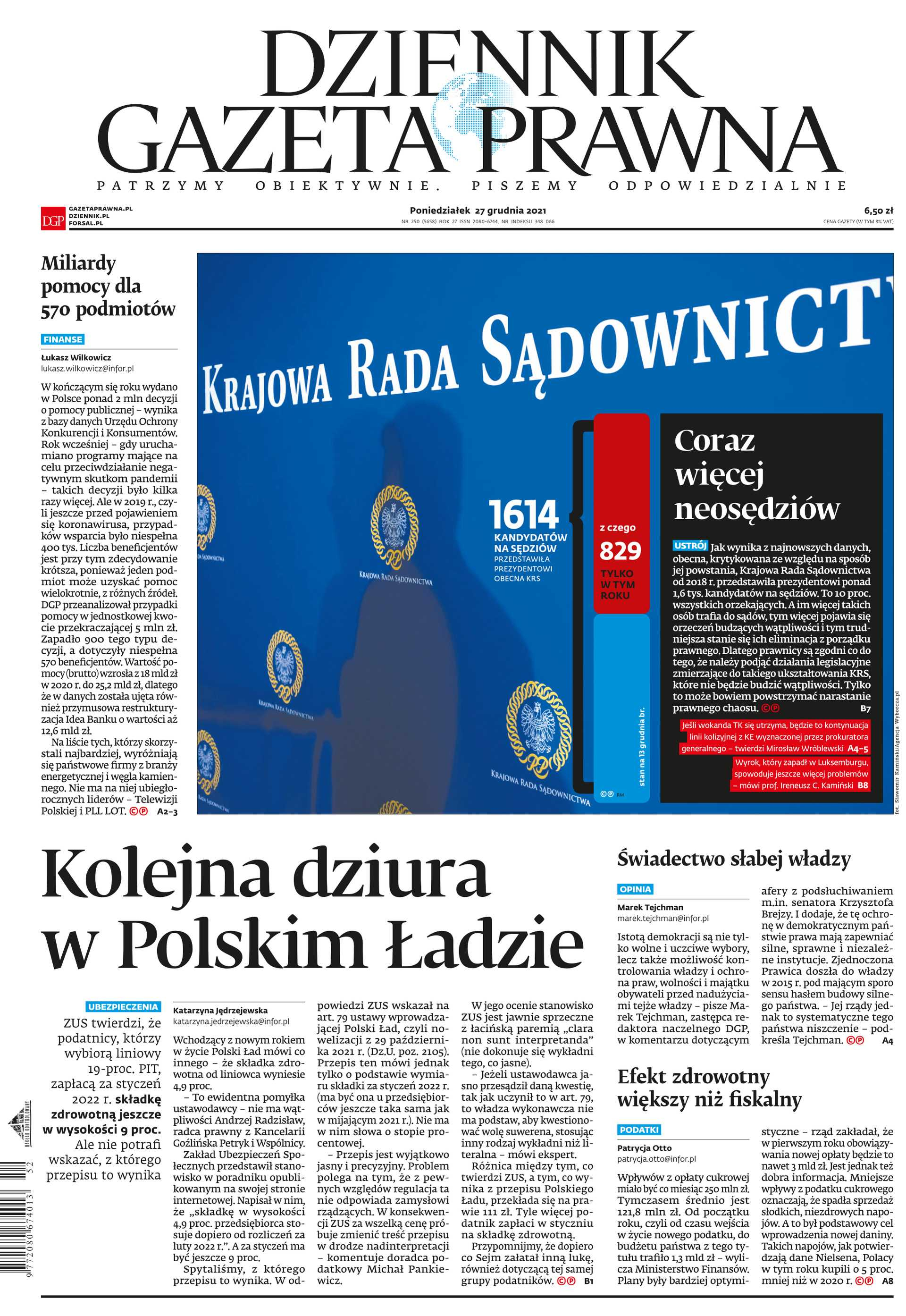 27 grudnia 21 (nr 250)_cover