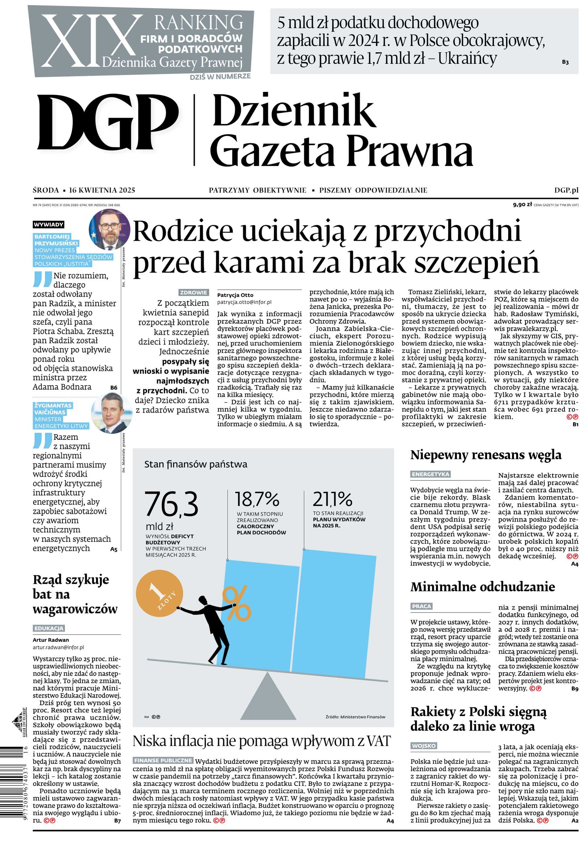 16 kwietnia 25 (nr 74)_cover