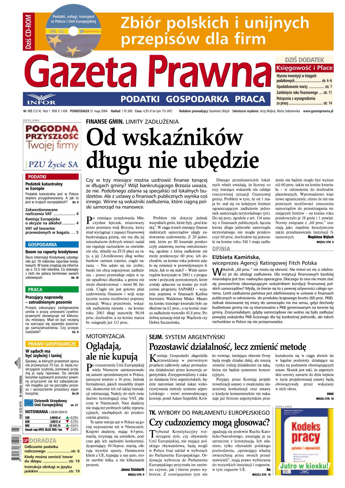 31 maja 2004 (nr 105)_cover