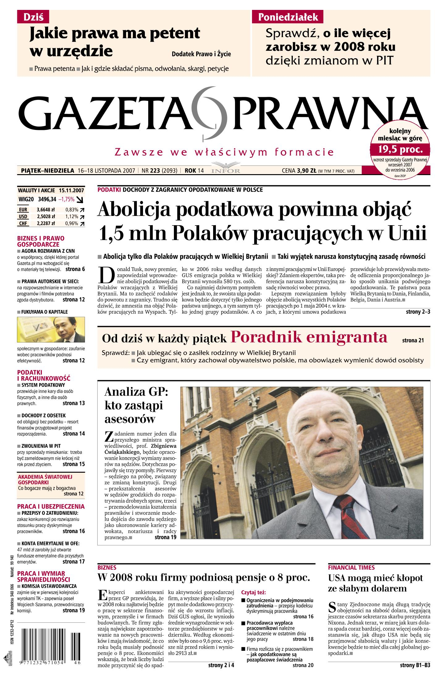 16 listopada 07 (nr 223)_cover