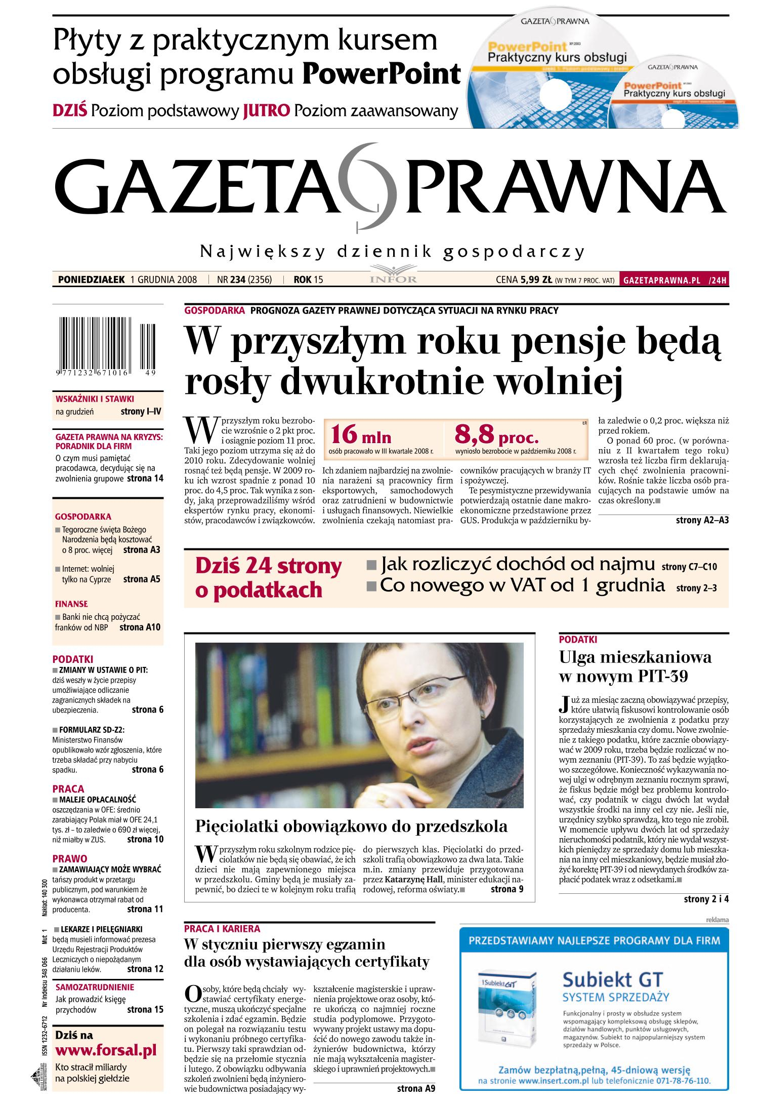 1 grudnia 08 (nr 234)_cover