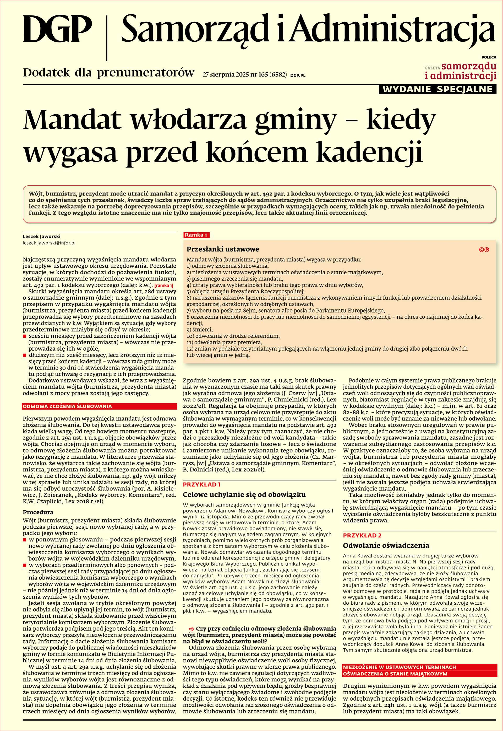 Samorząd i Administracja - wydanie specjalne_cover